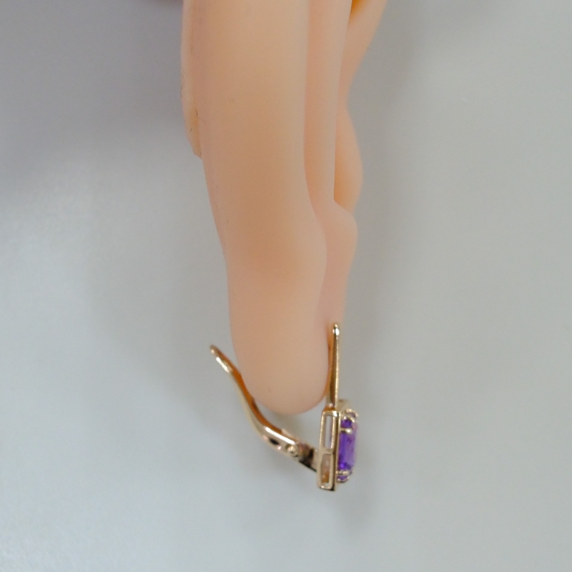 Серебряные серьги с аметистами
